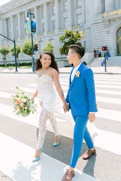 Same Sex Wedding Bouquet and Boutonnière Ideas | One Fab Day
