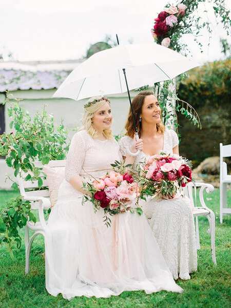 Same Sex Wedding Bouquet and Boutonnière Ideas | One Fab Day